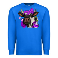 True Royal halloween roses cow Premium Sweatshirt - Jasminsmagicworld