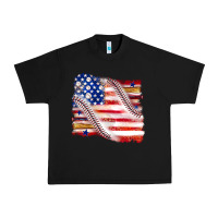 Black baseball american flag Urban Heavy Tee - texasbilliewilder