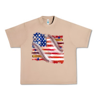 Burro baseball american flag Urban Heavy Tee - texasbilliewilder