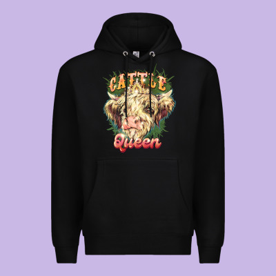 Cattle Queen Premium Hoodie Designed By Nancycooperartshop