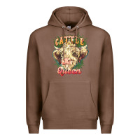 Chestnut cattle queen Premium Hoodie - NancyCooperArtShop