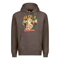Coffee cattle queen Premium Hoodie - NancyCooperArtShop