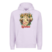 Lilac cattle queen Premium Hoodie - NancyCooperArtShop