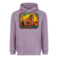 Lavender can't be tamed horse with sunflowers turquoise gemstone western sunset Heavyweight Hoodie - Artiststas