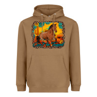 Toasted Coconut can't be tamed horse with sunflowers turquoise gemstone western sunset Heavyweight Hoodie - Artiststas