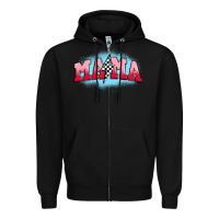 Black mama lightning bolt Zipper Hoodie - JahusDesignShop