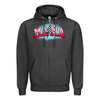 Charcoal Heather mama lightning bolt Zipper Hoodie - JahusDesignShop