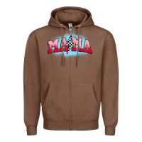 Chestnut mama lightning bolt Zipper Hoodie - JahusDesignShop
