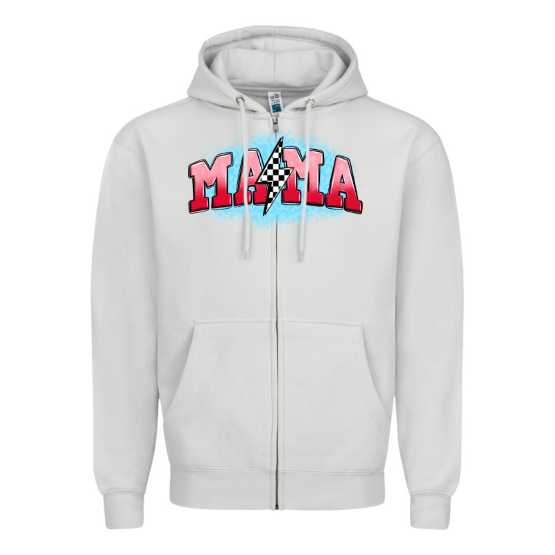 Mama Lightning Bolt Zipper Hoodie by JahusDesignShop | Teevron