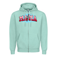 Seafoam mama lightning bolt Zipper Hoodie - JahusDesignShop