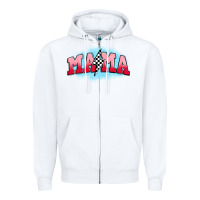 White mama lightning bolt Zipper Hoodie - JahusDesignShop