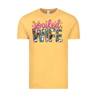 Vintage Mustard spoiled wife Vintage Tee - texasbilliewilder