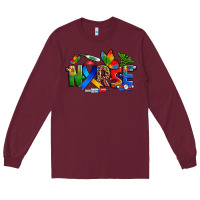 Burgundy autism nurse Long Sleeve Tee - Zillion Design Studio