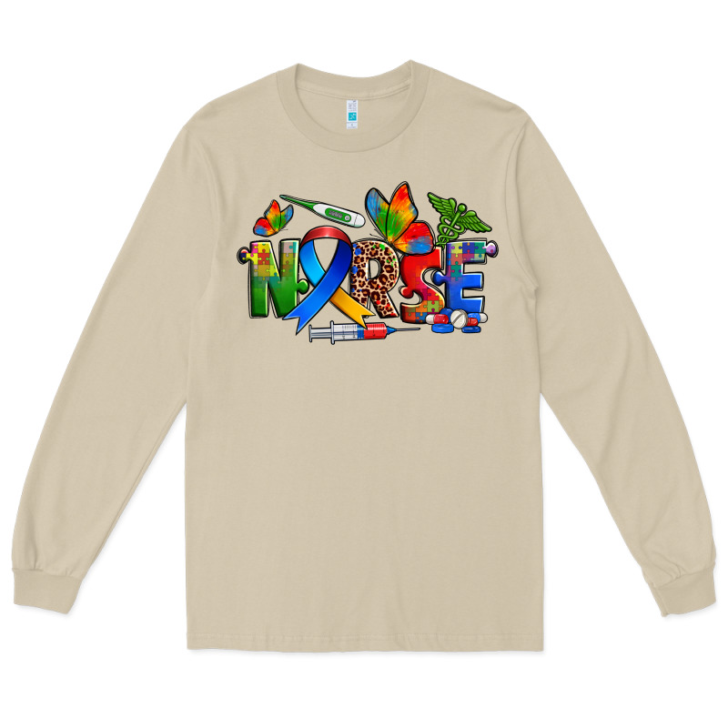 Autism Nurse Long Sleeve Tee by Zillion Design Studio | Teevron
