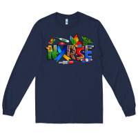 Navy autism nurse Long Sleeve Tee - Zillion Design Studio