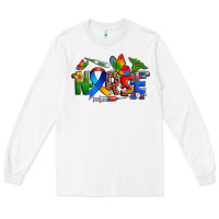 White autism nurse Long Sleeve Tee - Zillion Design Studio