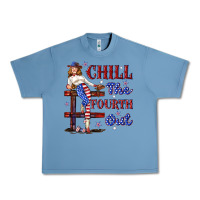 Pebble Blue chill the fourth out 4th july Urban Heavy Tee - texasbilliewilder