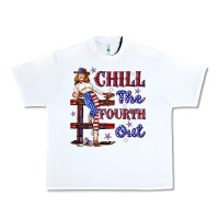 White chill the fourth out 4th july Urban Heavy Tee - texasbilliewilder