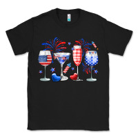 Black 4th of July wine glasses Classic Tee - Neo Western