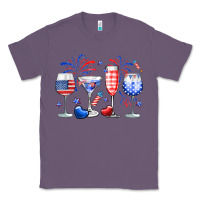 Lavender 4th of July wine glasses Classic Tee - Neo Western