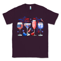 Plum 4th of July wine glasses Classic Tee - Neo Western