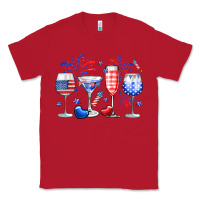 Red 4th of July wine glasses Classic Tee - Neo Western