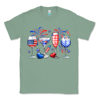 Sage 4th of July wine glasses Classic Tee - Neo Western