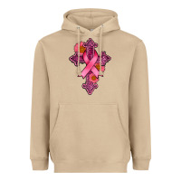 Mushroom breast cancer cross Heavyweight Hoodie - AdoDesignShop