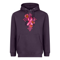 Plum breast cancer cross Heavyweight Hoodie - AdoDesignShop