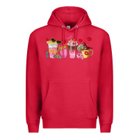 Cardinal boss lady coffee cups Premium Hoodie - NancyCooperArtShop