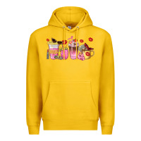 Lemon boss lady coffee cups Premium Hoodie - NancyCooperArtShop