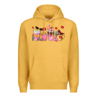 Mustard boss lady coffee cups Premium Hoodie - NancyCooperArtShop