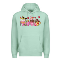 Seafoam boss lady coffee cups Premium Hoodie - NancyCooperArtShop