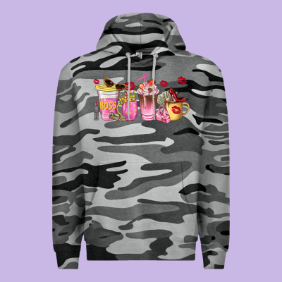 Boss Lady Coffee Cups Premium Hoodie Designed By Nancycooperartshop
