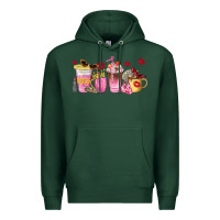 Sports Green boss lady coffee cups Premium Hoodie - NancyCooperArtShop