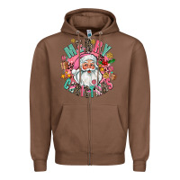 Chestnut merry christmas santa Zipper Hoodie - AdoDesignShop