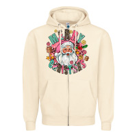 Sandshell merry christmas santa Zipper Hoodie - AdoDesignShop