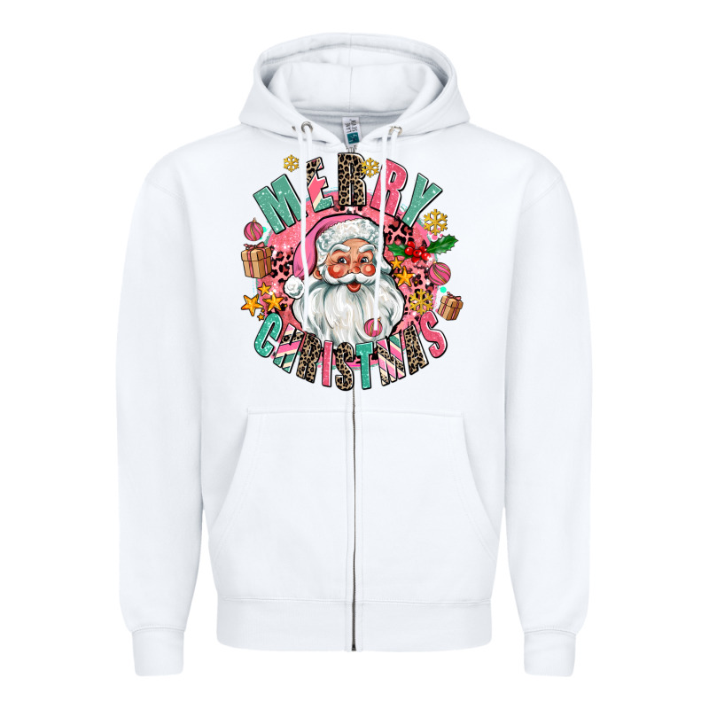 Merry Christmas Santa Zipper Hoodie by AdoDesignShop | Teevron