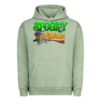 Pigment Oil Green spooky vibes Urban Hoodie - BundleAndBundleShop