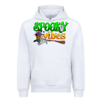 White spooky vibes Urban Hoodie - BundleAndBundleShop