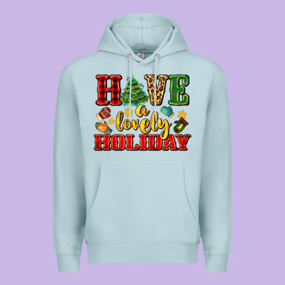 Have A Lovely Holiday With Gloves Premium Hoodie Designed By Adodesignshop