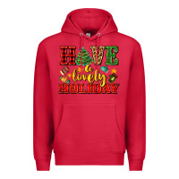Cardinal have a lovely holiday with gloves Premium Hoodie - AdoDesignShop