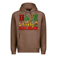 Chestnut have a lovely holiday with gloves Premium Hoodie - AdoDesignShop