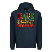 Navy have a lovely holiday with gloves Premium Hoodie - AdoDesignShop
