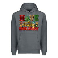 Rock have a lovely holiday with gloves Premium Hoodie - AdoDesignShop