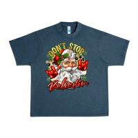 Midnight Navy dont stop believin Urban Heavy Tee - Zillion Design Studio