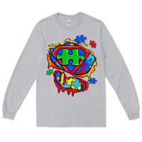 Moon Dust autism superhero ripped tshirt Long Sleeve Tee - Zillion Design Studio