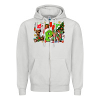 Dove Grey lpn christmas nurse with Zipper Hoodie - AdoDesignShop