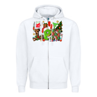 White lpn christmas nurse with Zipper Hoodie - AdoDesignShop