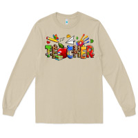 Mushroom autism teacher Long Sleeve Tee - Zillion Design Studio